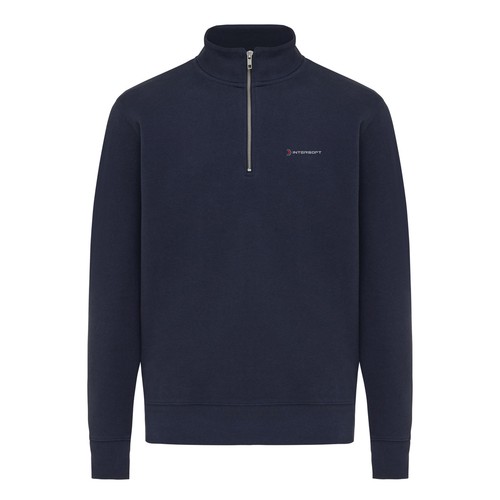 Suéter con cremallera de algodón reciclado Elgon