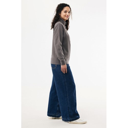 Suéter con cremallera de algodón reciclado Elgon