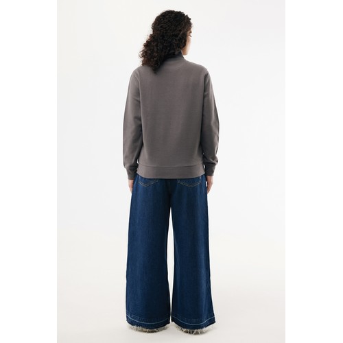 Suéter con cremallera de algodón reciclado Elgon