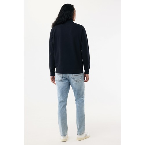 black IQONIQ Elgon Sudadera Media Cremallera Algodón Reciclado