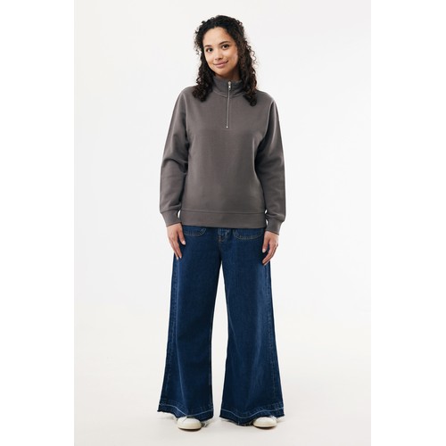 Suéter con cremallera de algodón reciclado Elgon