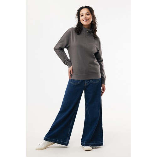 Suéter con cremallera de algodón reciclado Elgon