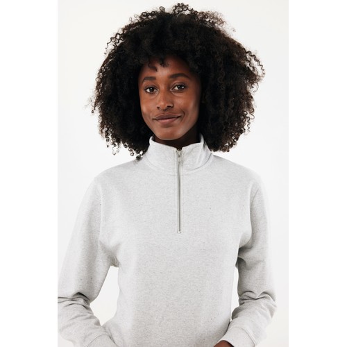 Suéter con cremallera de algodón reciclado Elgon