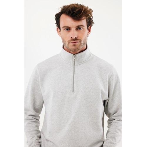 Suéter con cremallera de algodón reciclado Elgon