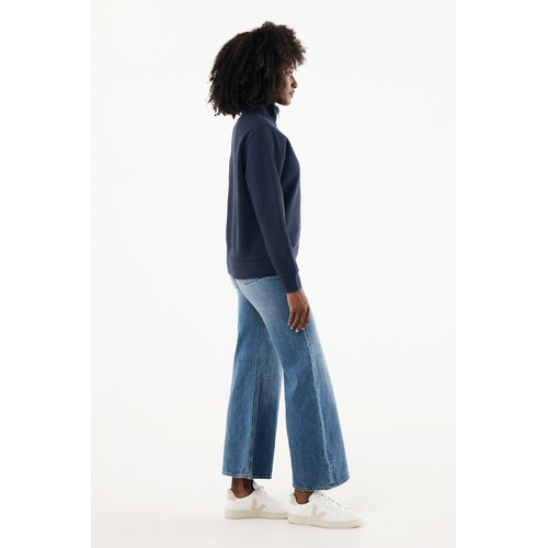 Suéter con cremallera de algodón reciclado Elgon