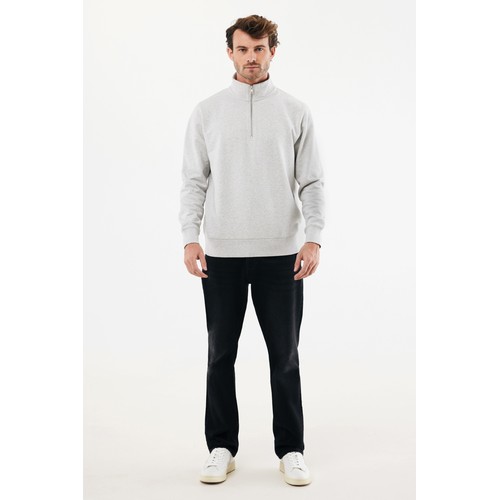 Suéter con cremallera de algodón reciclado Elgon