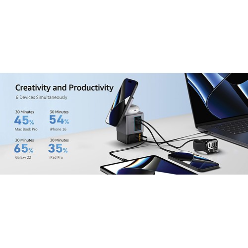 Chargeur 105W avec câbles Urban Vitamin Sacramento - 6