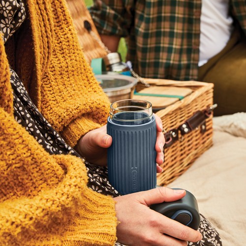 Vaso de vidrio Black+Blum de 340 ml