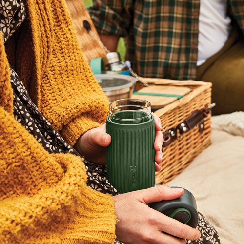 oliva Vaso de vidrio Black+Blum de 340 ml