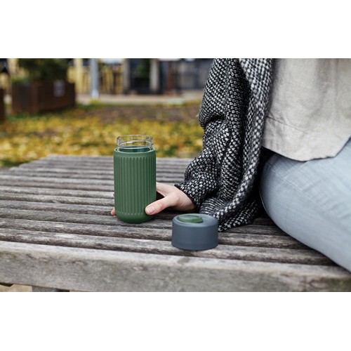 oliva Vaso de vidrio Black+Blum de 340 ml