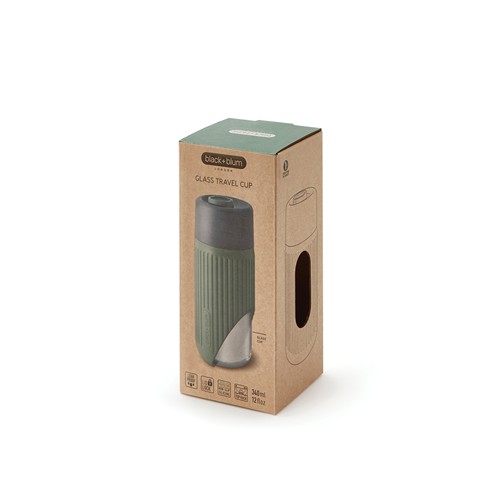 oliva Vaso de vidrio Black+Blum de 340 ml