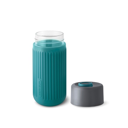 turquesa Vaso de vidrio Black+Blum de 340 ml