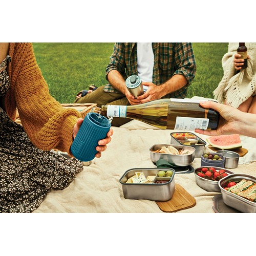 turquesa Vaso de vidrio Black+Blum de 340 ml