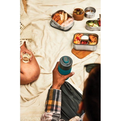 turquesa Vaso de vidrio Black+Blum de 340 ml