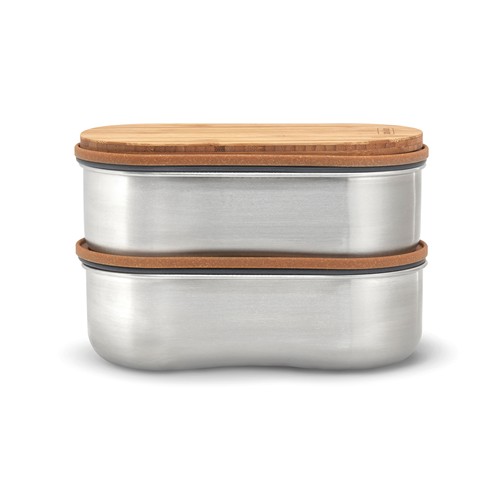 Tuppers Bento Doble de acero inoxidable Black+Blum
