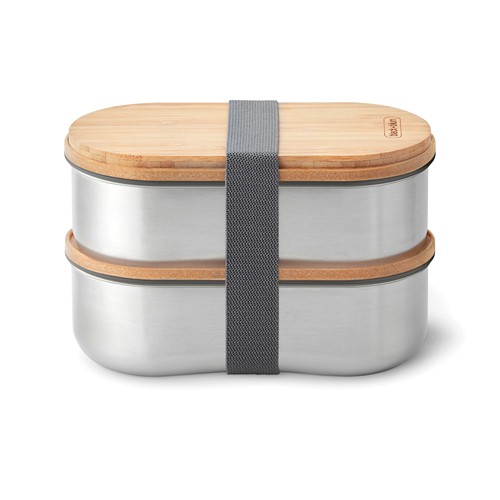 Boîte à bento double en acier inoxydable Black+Blum - 7