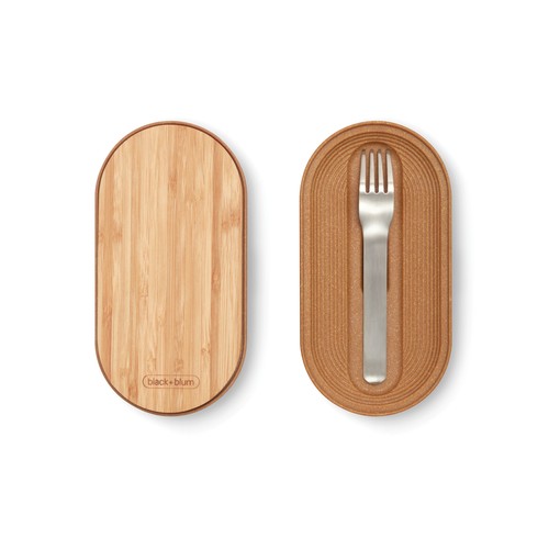 Caja Bento Doble de acero inoxidable Black+Blum