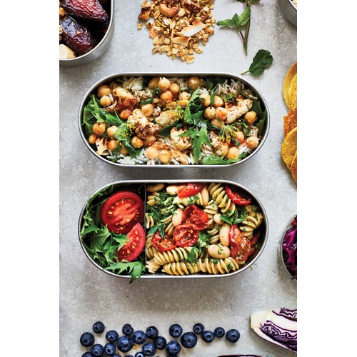 Caja Bento Doble de acero inoxidable Black+Blum