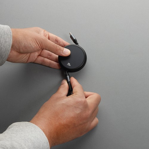 Cable retráctil 2 en 1 aluminio reciclado Terra RCS  240W