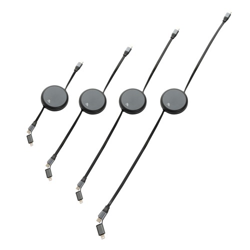 Cable retráctil 2 en 1 aluminio reciclado Terra RCS  240W