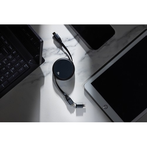 Cable retráctil 2 en 1 aluminio reciclado Terra RCS  240W