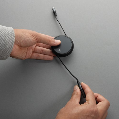 Cable retráctil 2 en 1 aluminio reciclado Terra RCS  240W