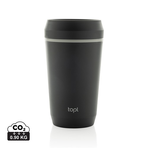 Mug 354 ml avec couvercle 360 en plastique recyclé Topl - 1