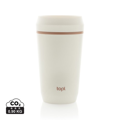 Mug 354 ml avec couvercle 360 en plastique recyclé Topl - 1