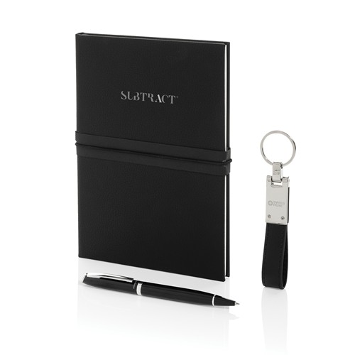 black Set de regalo business Swiss Peak con certificación RCS