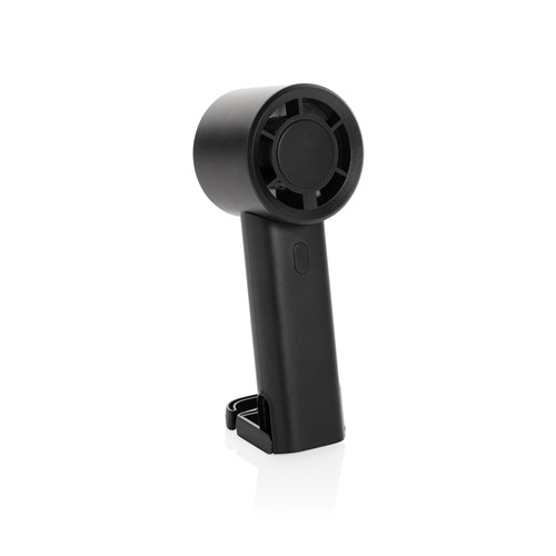 black Ventilador portátil recargable Twist RCS plástico reciclado