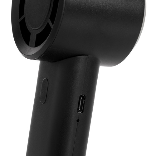 black Ventilador portátil recargable Twist RCS plástico reciclado