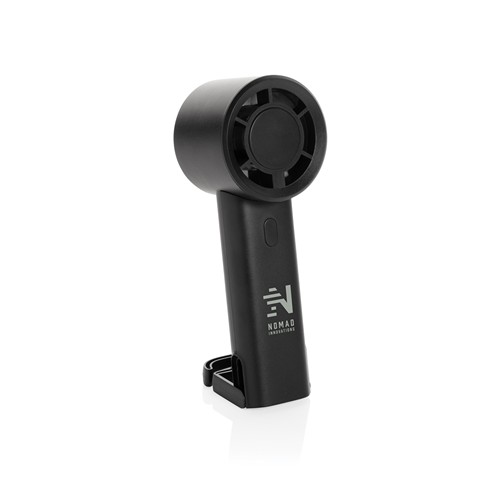 black Ventilador portátil recargable Twist RCS plástico reciclado