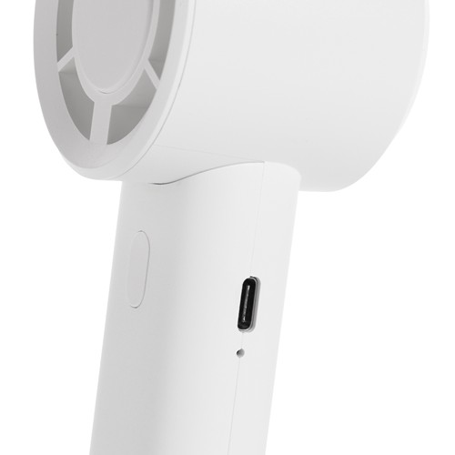 white Ventilador portátil recargable Twist RCS plástico reciclado
