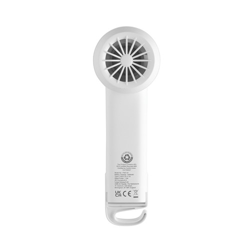 Ventilateur portable en plastique recyclé RCS Twist - 8