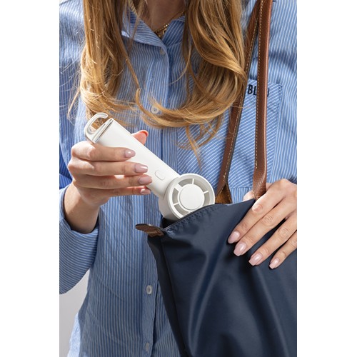 Ventilateur portable en plastique recyclé RCS Twist - 12