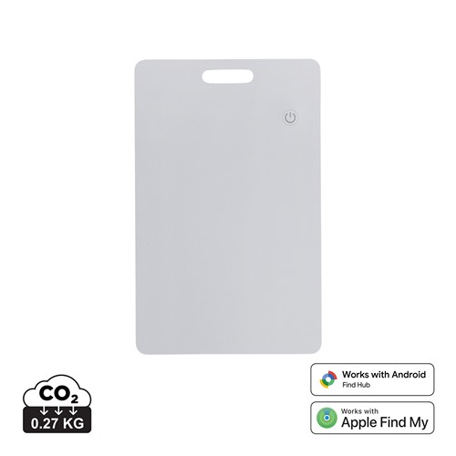 white Tarjeta finder ultrafina plástico RCS recargable Findit Dual