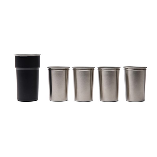 VINGA Set de 4 tasses 250ml en acier inoxydable RCS Parks - 5