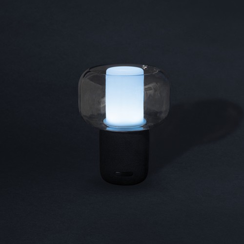 black Lámpara altavoz plástico reciclado Lux RCS 10W