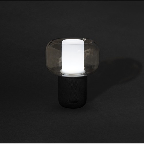 black Lámpara altavoz plástico reciclado Lux RCS 10W