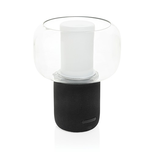 black Lámpara altavoz plástico reciclado Lux RCS 10W
