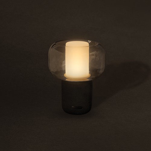 black Lámpara altavoz plástico reciclado Lux RCS 10W