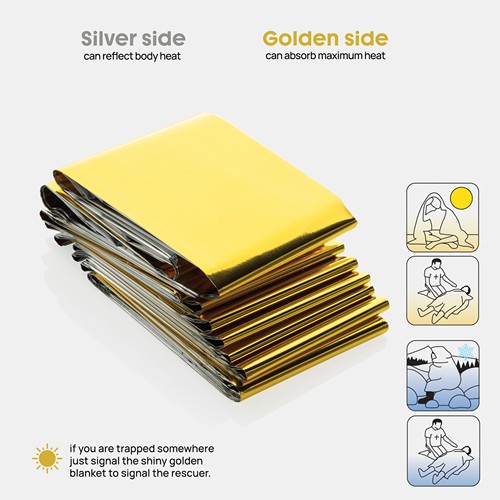 Couverture de secours dans une pochette en rPET RCS Solra - 6