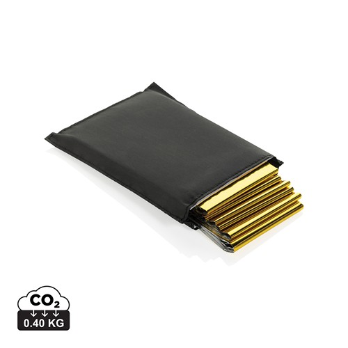 Couverture de secours dans une pochette en rPET RCS Solra - 1