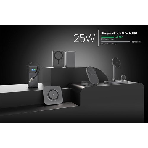 Chargeur 25W sans fil et pliable 3-en-1 Quantum - 11
