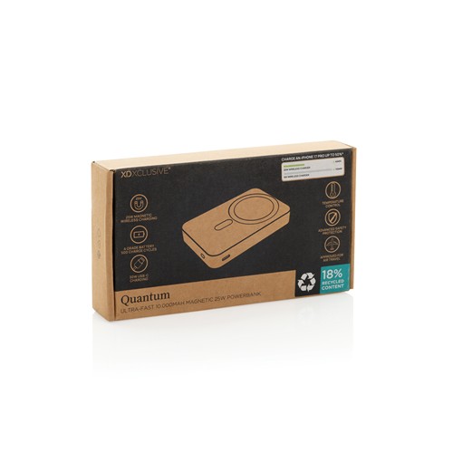 gray Powerbank magnética Quantum RCS 10.000mAh 25W