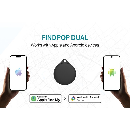 Géolocaliseur en plastique recyclé RCS IPX5 Findpop Dual - 8