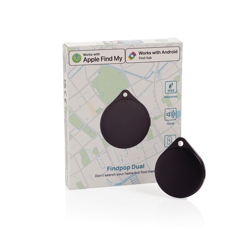 Géolocaliseur en plastique recyclé RCS IPX5 Findpop Dual - 3