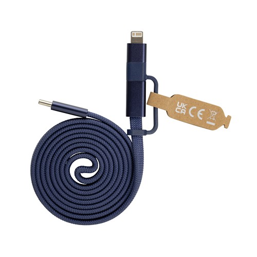 Cable magnético Arc 60W ultrafino 2 en 1 reciclado RCS
