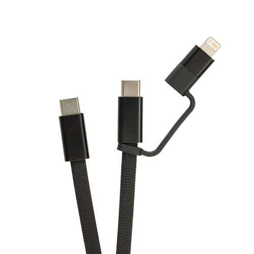 Câble magnétique 60W 2 en 1 Arc en PET RCS - 5