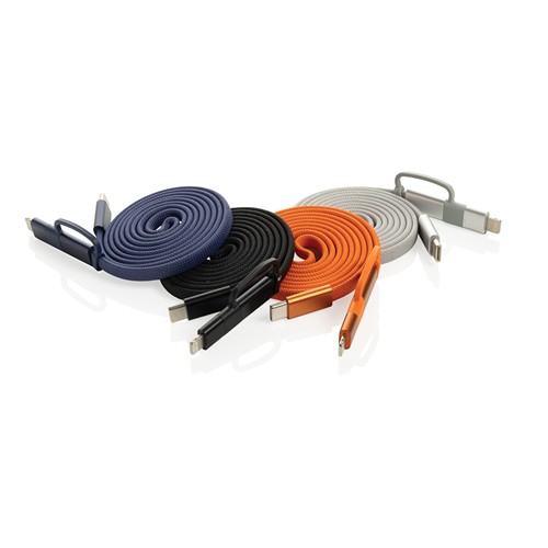 Câble magnétique 60W 2 en 1 Arc en PET RCS - 8